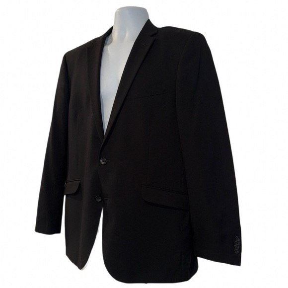 Kenneth Cole REACTION Techni-Cole Men’s Black 2-Button Blazer Jacket 42R - Picture 5 of 10